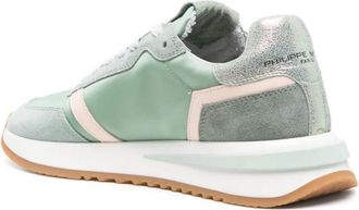 Philippe Model Womens Tropez 2.1 Low Mondial Sneakers Green Leather Suede