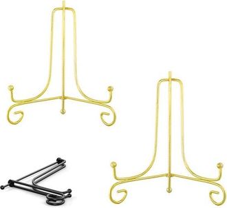 OEM Soporte Para Platos, 2 Piezas, 25 Cm, Exhibidor, Soporte, Platos Decorativos, Metal, Platos, Estante, Marcos De Fotos Y Pinturas, Plateado