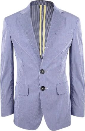 Dsquared2 Gecarreed Blazer Vest met Ruit - Dames - Blazers - Blauw - XS - Katoen - Jassen