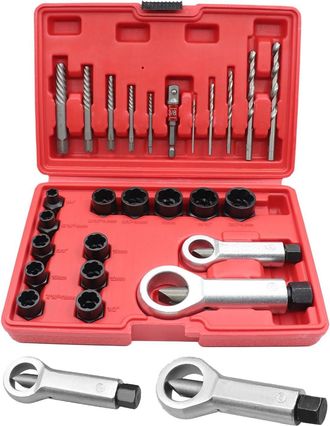 OEM Kit De 26 Extractores De Tornillos, Separadores De Tuercas Y Brocas Para Extraer Pernos