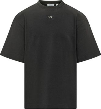 Off-white Black Crew Neck T-Shirt