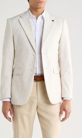 T.R. Premium Slim Fit Textured Blazer in Sand at Nordstrom Rack, Size Xx-Large