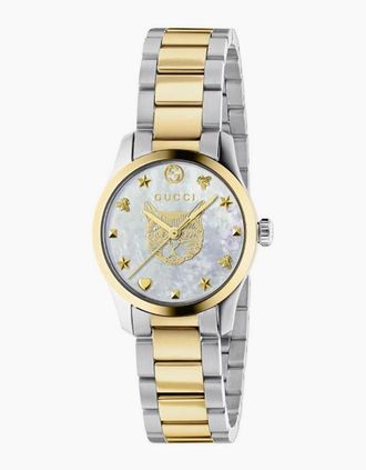 Gucci Womens Gucci YA1265012 G-Timeless 27mm Ladies Watch - Silver
