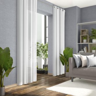 Neutex Vorhang »ALASSIO« Ösen 1 Stk. tlg. Längssteifen mit Glanzeffekt