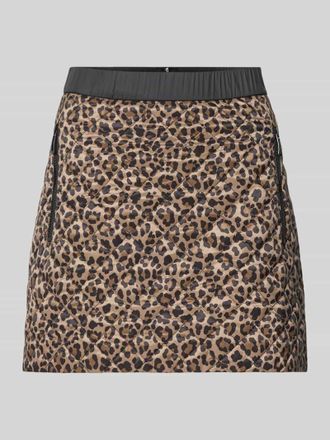 Marc Cain Minirock mit elastischem Bund in Camel, Gr&ouml;&szlig;e 40