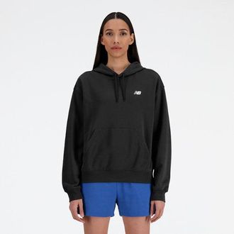 New Balance Donna Sport Essentials French Terry Hoodie in Nero, Taglia XL