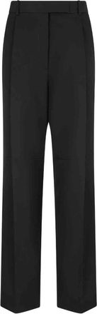 Tom Ford Sharp Wool Pleated Pants - Dames - Wijde Broeken - Zwart - XS - Wol - Broeken