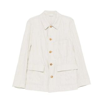 Dries Van Noten Light Jackets, male, Beige, Size: XL Light Jacket