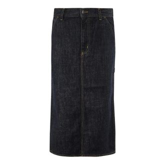 Carhartt Work in Progress Denim Midi Skirt with Pockets - female - Carhartt Wip - Denim Skirts - Blue - L - Skirts