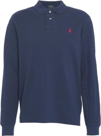 Polo Ralph Lauren Klassieke Polo Shirt Blauw Aw 25 - Heren - Polos - Blauw - S - Katoen - Tops