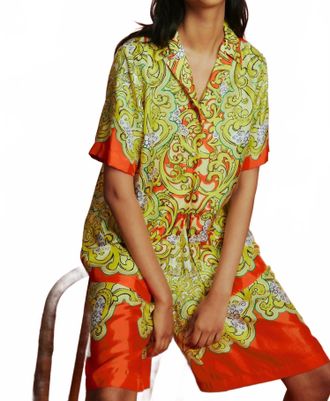 Alemais Sierra Silk Shirt In Multi