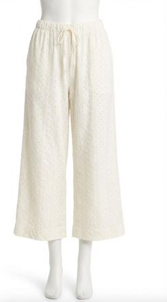 Z Supply Romi Knit Eyelet Pant In White