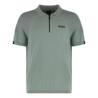 HUGO BOSS Heren, Tops, Groen, Maat: 2XL Katoen