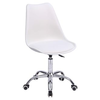 Happy Garden Happy Garden - Silla De Oficina Blanca Regulable En Altura Anne