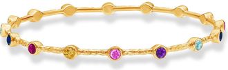 Dower & Hall Round Multi-Coloured Gemstone Array Bangle