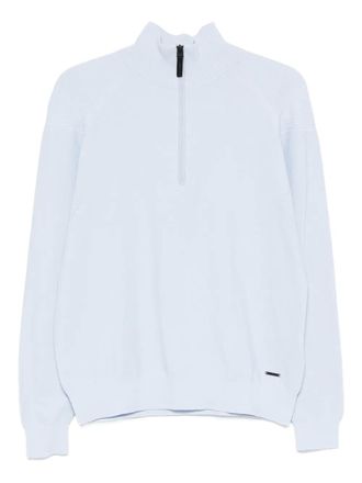 AlphaTauri Frost half-zip sweater - Blue