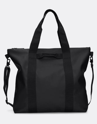 Rains Womens Rains Unisex Tote Bag - 01 Black - Size: ONE size