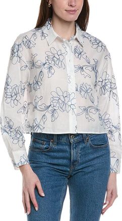 Ellen Tracy Allover Embroidered Top
