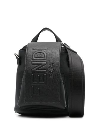 Fendi mini Strike Cher messenger bag - men - Calf Leather - OS - Black