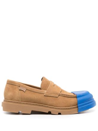 Camper Junction suede loafers - men - Recycled Polyester/Fabric/Rubber/Calf Suede - 45 - Brown