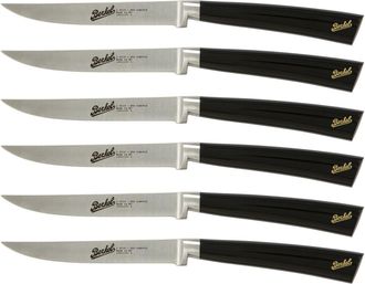 Berkel Elegance Juego De 6 Cuchillos Para Bistec En Acero Negro - Berkel