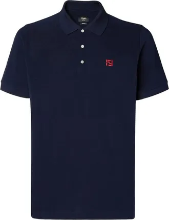 Fendi FF-embroidered Polo Shirt