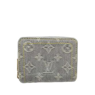Louis Vuitton Pre-owned Wallets, female, Gray, Size: ONE SIZE Pre-owned Monogram Denim Coin Purse