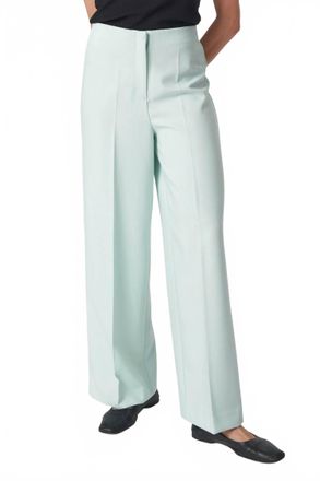 Soaked In Luxury Corinne High-Waisted Wide Legs Trousers In Green