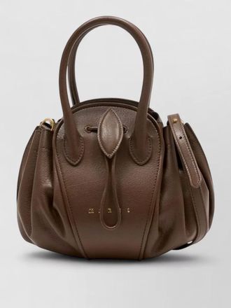 Marni tulipea small shoulder tote leather