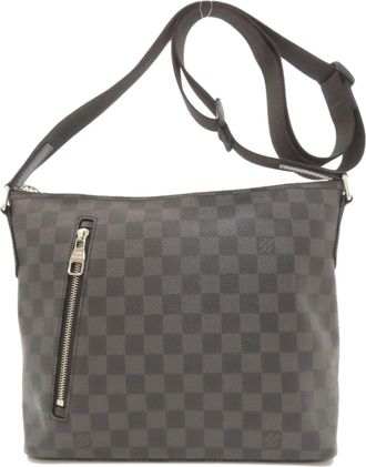 Louis Vuitton Damier Graphite Gray Damier Graphite Shoulder Bag (Pre-Owned)