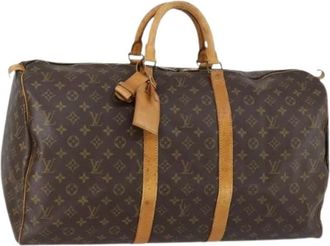 Louis Vuitton Pre-owned Weekend Bags, female, Brown, Size: ONE SIZE Pre-owned Canvas Weekend Bag