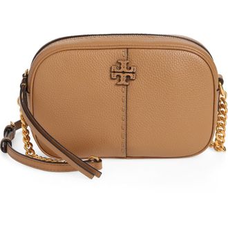 Tory Burch McGraw Leather Camera Bag in Tiramisu at Nordstrom