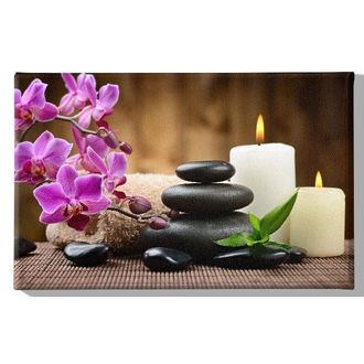 Homemania Stones - Print on Canvas - Multicolor - 70 x 3 x 45 cm