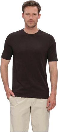 Profuomo Heren, Tops, Bruin, Maat: 2XL