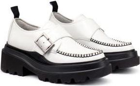 G.H. Bass & Co. Monk Strap Platform Shoe in White at Nordstrom Rack, Size 7.5