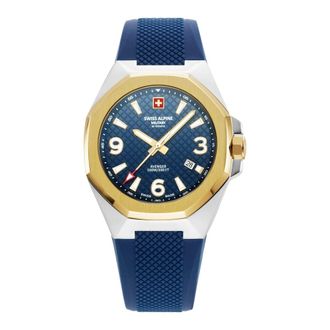 Swiss Alpine Military Avenger Horloge - Heren - Accessoires - Blauw - Maat: ONE Size