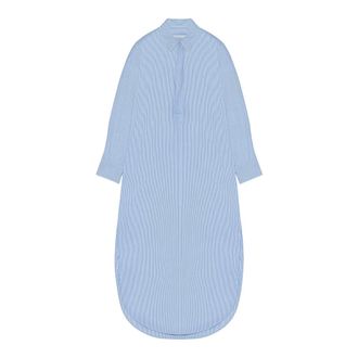 ARMARIUM Shirt Dresses, female, Blue, Size: XL Cotton Candle Dress with Striped Pattern