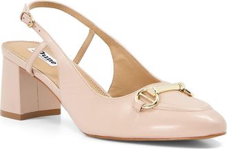 Dune London Womens Ladies Wf Cassie - Wide Fit Sling-Back Court Shoes - Nude Leather - Size UK 8