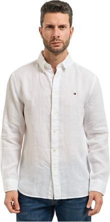 Tommy Hilfiger Overhemden, Heren, Wit, S, Shirts