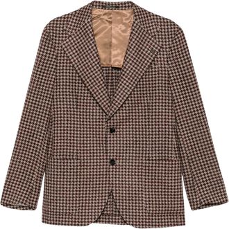 Gabriele Pasini Houndstooth Notched-Lapel Jacket