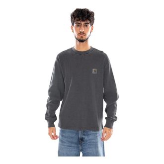 Carhartt Work in Progress Camiseta de Manga Larga Vista Waffle - Tops - Hombre - Negro - XL