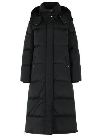Woolrich Black Kelly High-Neck Nylon Down Jacket