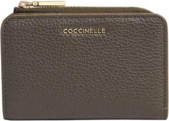 Coccinelle Metallic Soft Wallet - Dames - Portefeuilles - Bruin - ONE Size - Katoen - Accessoires
