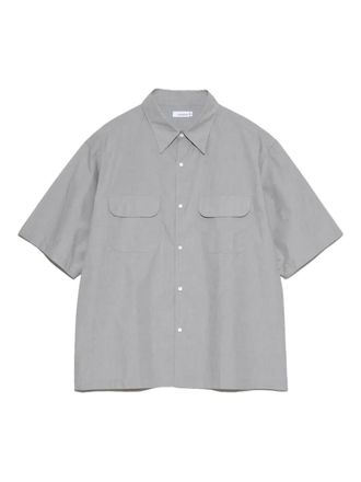 Nanamíca regular-collar end-on-end shirt - Grey