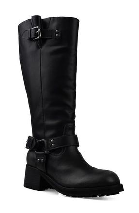 Candie's Reecie Knee High Boot in Black Leather at Nordstrom, Size 9