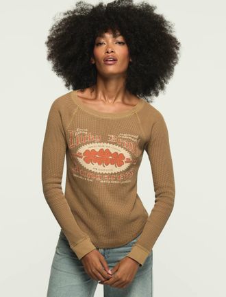 Lucky Brand Womens Lucky Clovers Thermal