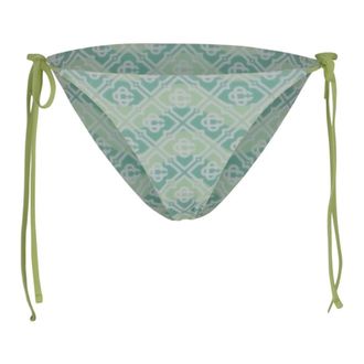 Casablanca Bikinis, female, Green, Size: XS Slip Bikini con Monogram