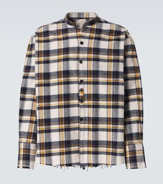 Greg Lauren Plaid cotton shirt
