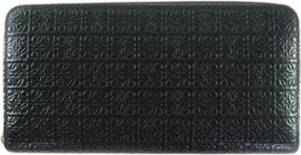 Loewe Pre-owned Wallets, female, Black, Size: ONE SIZE Pre-owned Leather Wallet