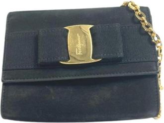 Ferragamo Pre-owned Belt Bags, female, Black, Size: ONE SIZE Pre-owned Pochette Shoulder Bag